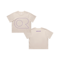 Purple Outline Crop Tee