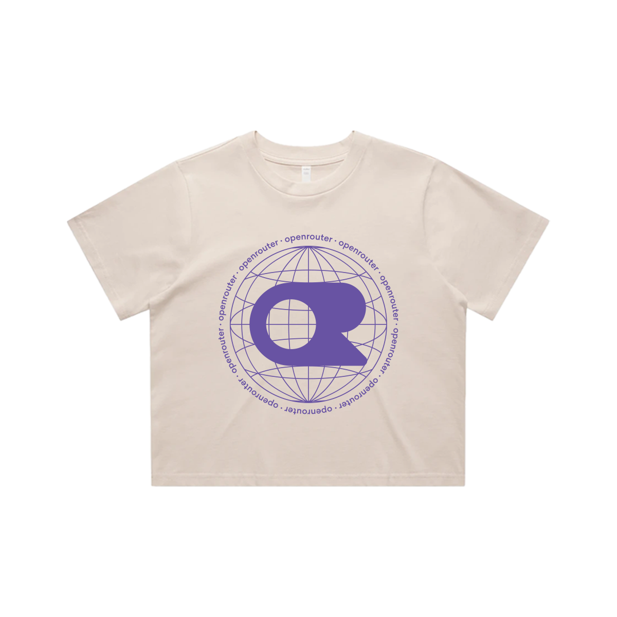 Purple Globe Crop Tee