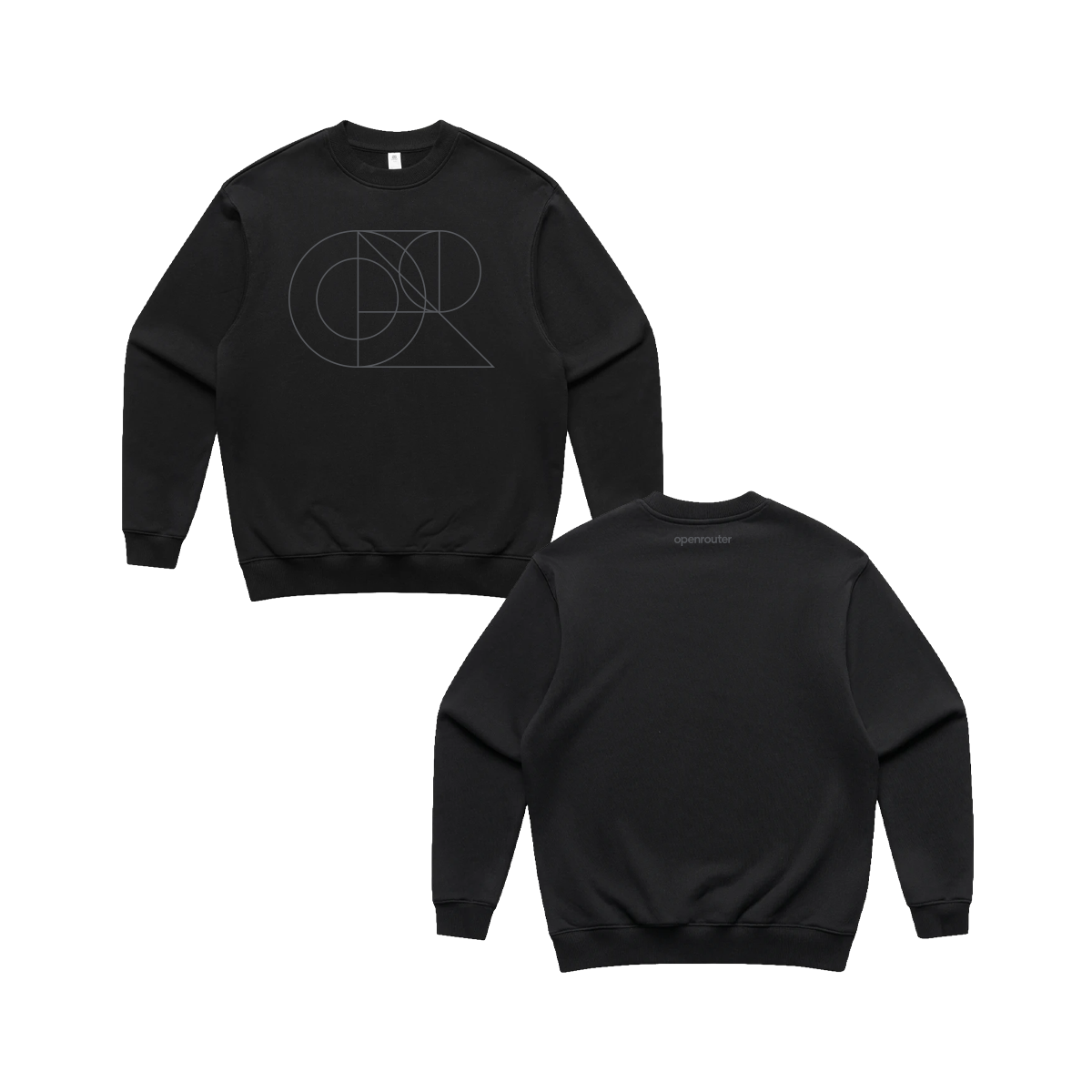 Classic Gray Glyph Shapes Crew