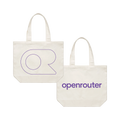 Classic Purple Glyph Outline Shoulder Tote (Coming Soon!)