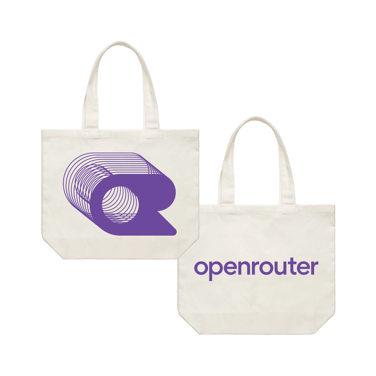 Classic Purple 3D Glyph Shoulder Tote (Coming Soon!)